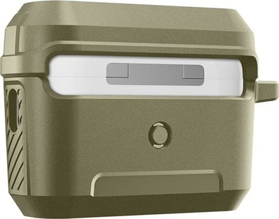 Mbështjellëse Spigen Lock Fit për Apple AirPods Pro 1 2, matte, khaki