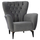 Kolltuk velvet chesterfield 87×88×100 cm (HM9217.20), gri