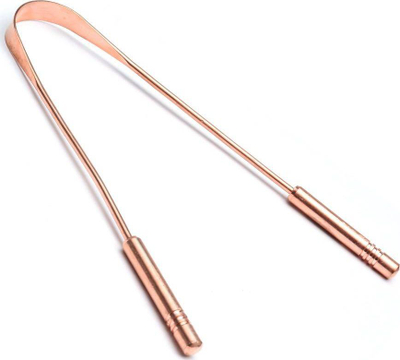Pastrus gjuhe Sattva Tongue Cleaner, bakër, ngjyrë bronxi