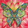 Set pikture me diamante Grafix Butterfly, kanavacë 30 x 30 cm, shumëngjyrësh