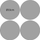 Set naperonash Bertoni Round Table Mat Set, 4 copë, 33 cm, Pexeso bezhë