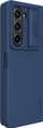 Kuti telefoni Nillkin Silky për Samsung Galaxy Z Fold 5, silikon me prekje të butë, kapak kamere rrëshqitës, blu