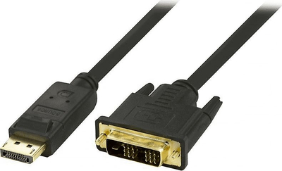 Kabllo DisplayPort në DVI-D Deltaco DP-2020, 2m, M-M, e zezë