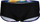 Rroba banje për burra Arena Crazy Swim Low Waist 75, MAX LIFE, që nuk u bëhet gjë klorit, të zeza me shumë ngjyra