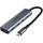 USB hub Lindy 4 Port USB 3.2 Gen 2 Type C, 10 Gbit/s, gri