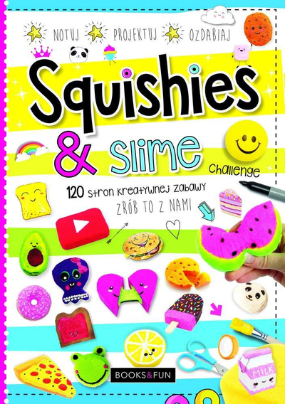 Libër aktiviteti Books&Fun Squishies & Slime, 120 faqe, për fëmijë, shumëngjyrësh