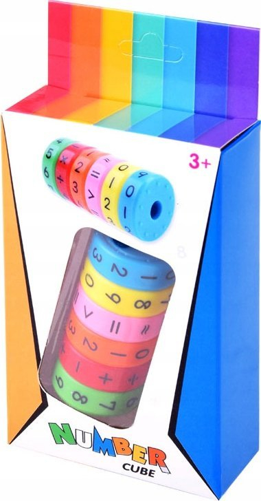 Lodër edukative magnetike ZA4290, cilindër rrotullues matematikor, shumëngjyrëshe