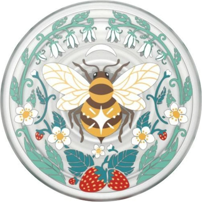 Pop Socket PlantCore Translucent Bee Boho, me ngjitje, gjysmë transparent