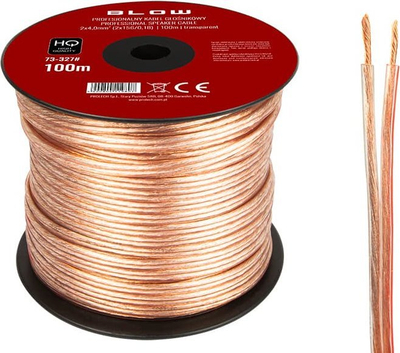 Kabëll boksi Blow 73-327, 2x4.00mm², 100m, transparent