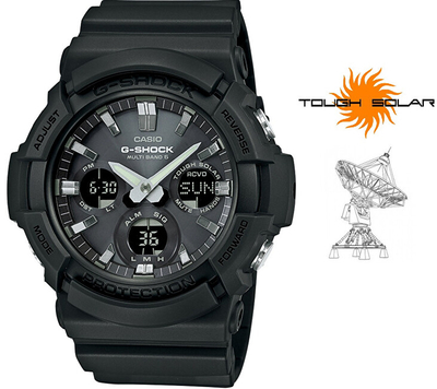 Orë dore për meshkuj Casio The G/G-Shock GAW-100B-1AER, e zezë