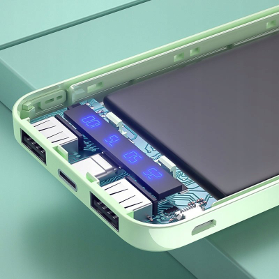 Power bank Wekome WP-161, 10000mAh, 2x USB-A, i bardhë