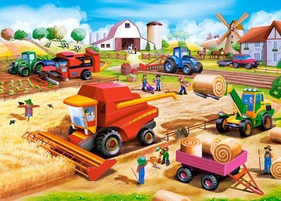 Puzzle Castorland Work on the Farm, 60 copa, për kalamaj