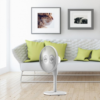 Ventilator me këmbë HEINNER HSF-L360WH, rrotullim 360°, kontroll dixhital, i bardhë