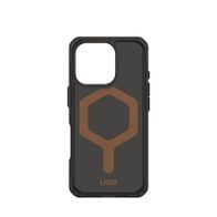 Mbulesë UAG Plyo me MagSafe për iPhone 16 Pro, transparente, e zezë bronz