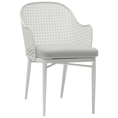 Kolltuk alumini Orego 56x59x81Hcm (HM6268.02), bardhë/ gri
