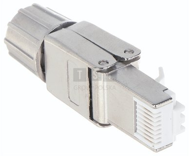 Prizë modulare RJ45 Cat7, e ekranizuar, metalike, argjend
