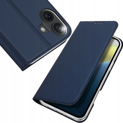 Mbulesë telefoni DUX DUCIS Skin Pro Series për iPhone 16 Plus, me xhep për kartë, funksion stand, blu