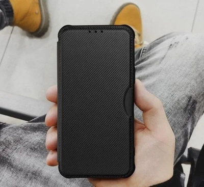 Mbulesë telefoni Szko Wallet Armor për Samsung A33 5G, me portofol, me magnet, e zezë