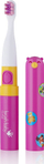Furçë dhëmbësh elektrike Brush-baby Go-KIDZ, sonike, për udhëtim, rozë
