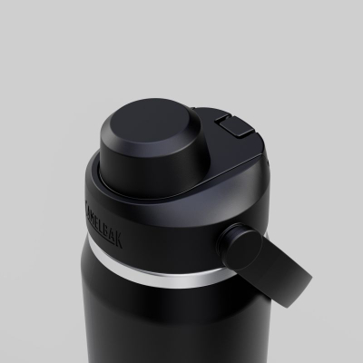Shishe uji CamelBak Thrive Chug Insulated, çelik inox, 740ml, e zezë