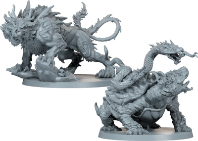 Проширение друштвена игра Zombicide White Death Abomination Pack Divine Beasts, повеќејазично