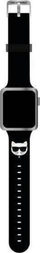 Rrip silikoni për orë të mençur Apple Watch Karl Lagerfeld, 38/40/41, i zi