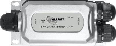 Repeater PoE Allnet ALL-PR2013O-30W, 2 porta, IP67, për jashtë