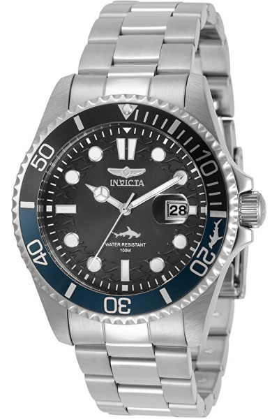 Orë dore për meshkuj Invicta Pro Diver Quartz 30956, e argjendtë