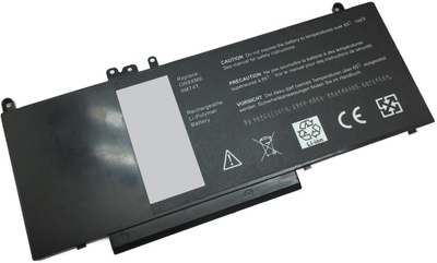 Bateri laptopi Extra Digital DELL 6MT4T, 8000mAh, Li-Polymer, e zezë