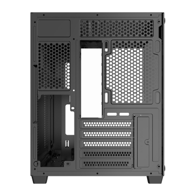 Kornizë kompjuteri darkFlash B275, mini tower M ATX ITX, xham i temperuar, e zezë