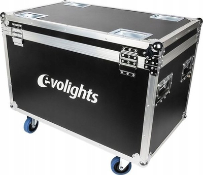 Kuti transporti Evolights Lumeno, flight case profesionale, kapacitet 4 prozhektorë, e zezë