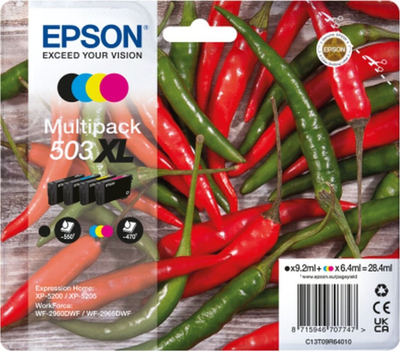 Патрон боја Epson 503XL Chillies, сет CMYK, оригинален