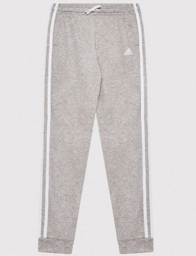 Pantallona treningu adidas 3 Stripes C PT Jr HU1551, për kalamaj, gri