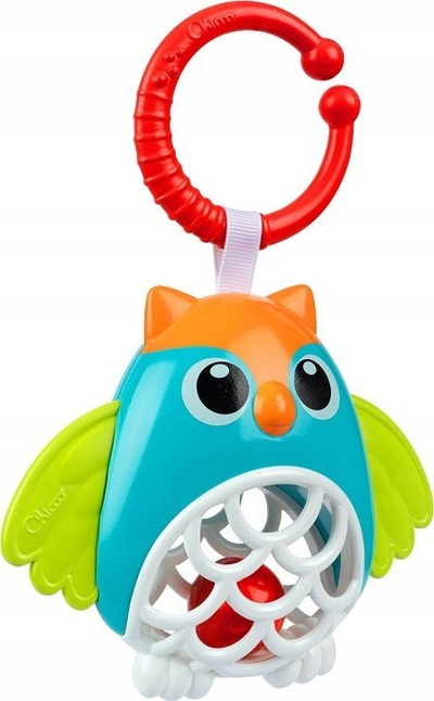 Lodër për beba Chicco Trillino Owlet, në formë bufte, shumëngjyrëshe