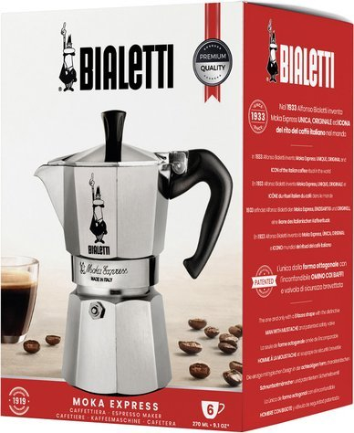 Pajisje për kafe Bialetti Moka Express (990001163), e argjendtë