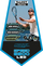 Set speed badminton Talbot Torro Speed 6600 LED, 2 raketa, 5 toptha LED, blu