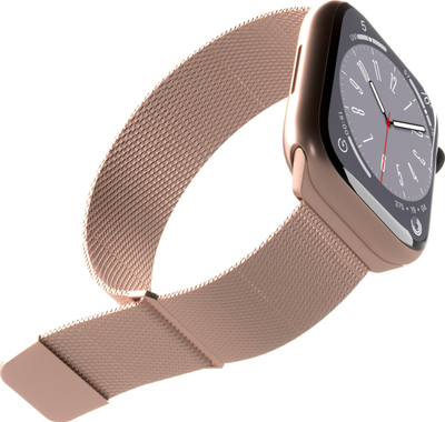 Rrip për Apple Watch Puro Milanese, 38/40/41mm, çelik inox, rozë gold