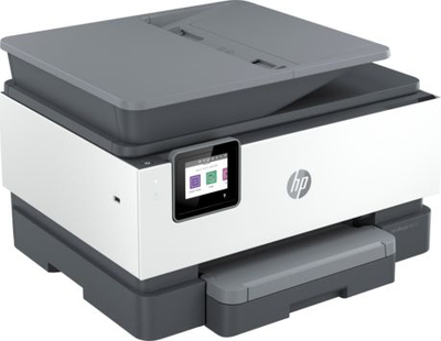 Printer gjithçka‑në‑një HP OfficeJet Pro 9012e, inkjet me ngjyra, WiFi, gri me të bardhë