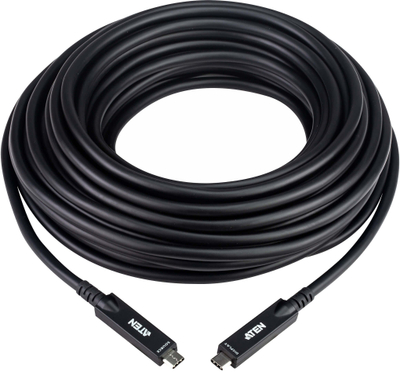 Kabllo USB C ATEN Ultra HD AOC, 15 m, 60 W, i zi