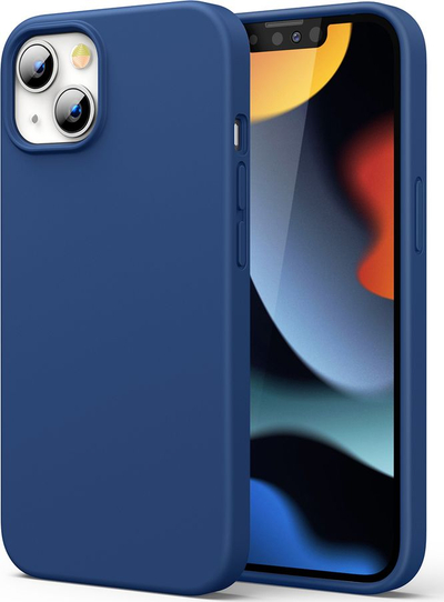 Mbrojtëse silikoni Ugreen për Apple iPhone 13, me mikrofibër, blu e errët