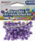 Rruaza plastike Purple Beads 8mm, kordelë për vargje, 16g, lejla