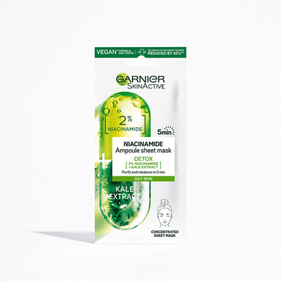 Maskë Garnier Skin Naturals Niacinamide & Cabbage 15 g