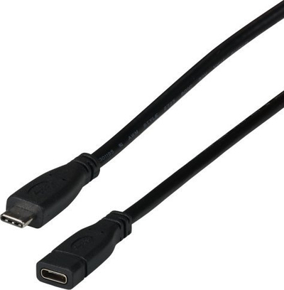 Kabllo USB C EFB Elektronik EBUSBC-USBC10GE.0, USB 3.2 Gen 2, 0.2m, e zezë