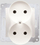 Prizë dyfishe Kontakt Simon SIMON54 DG2MZ.01/41, 16A, IP20, krem