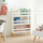 Raft lodrash dhe librash Ruhhy 26440, 3 rafte, MDF, i bardhë