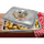 Tepsi furre me kapak Pa markë, çelik inox, 35x26x7 cm, argjendi