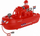 Anije lodër Polesie Fire Boat Patrol, plastike 31cm, për ujë, e kuqe