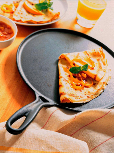 tigan për krep Le Creuset 20136270000460, 27 cm, gize, i zi