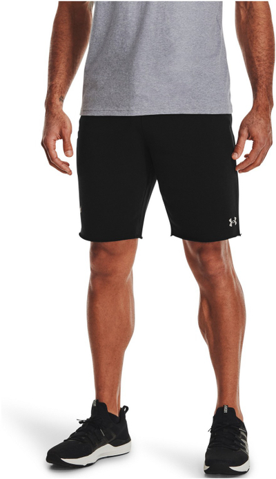 Шорцеви за мажи Under Armour Project Rock Terry, широка кројка, за теретана, црни
