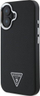 Kapak telefoni Guess Grained Triangle MagSafe për iPhone 16 6.1", me magnet MagSafe, i zi
